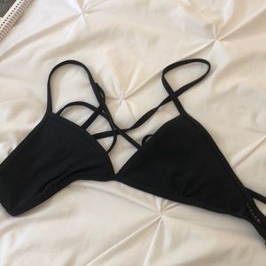 Large black Jolyn swimsuit top